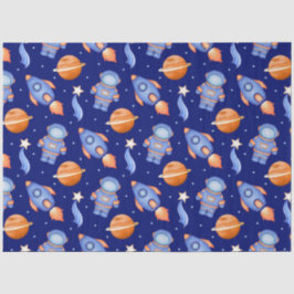 Cute Kids Outer Space Astronaut Tissuepapier