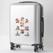 Cute Kids Sticker Set – Adorable Bears & Little Ca (Sur valise)