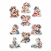 Cute Kids Sticker Set – Adorable Bears & Little Ca (Devant)