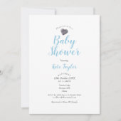 Cute Kiezeltje Hart Baby Shower / Sprinkle Kaart (Voorkant)
