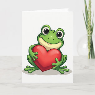 Cute Kikker Liefdeskaart Kaart