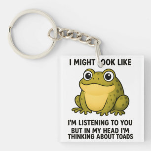 Cute Kikker Pad ADHD Humor Vergadering Overlevings Sleutelhanger