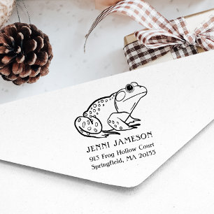 Cute Kikker Retouradres Stempel