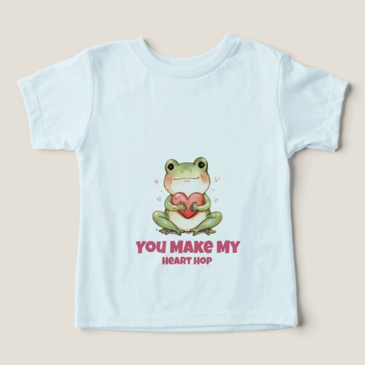 Cute Kikker Valentijnsshirt (Design voorkant)