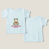 Cute Kikker Valentijnsshirt (Ontwerp Voorkant & Achterkant)