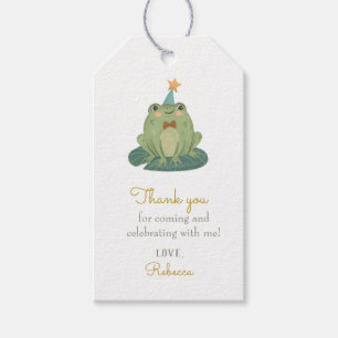 Cute Kikker Verjaardag Cadeautags Cadeaulabel