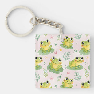 Cute kikkers Patroon Sleutelhanger