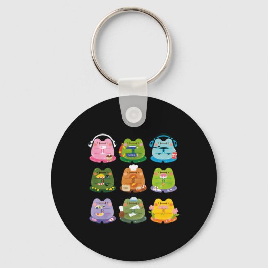 Cute Kikkers Sleutelhanger (Voorkant)
