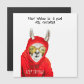 Cute, Kind, Fun Mama Llama, blijf Magnetisch probe (Voorkant / Achterkant)