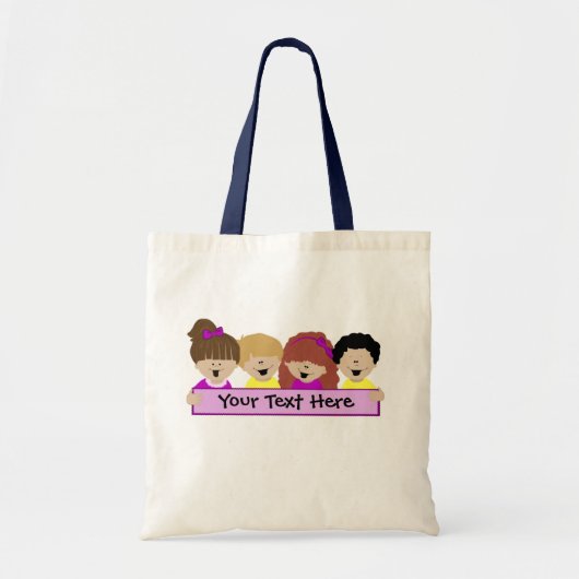 Cute Kinder Daycare Bag Tote Bag (Voorkant)