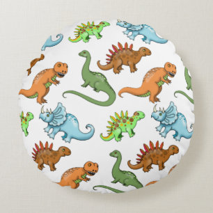 Cute Kinder Dinosaur Pillow Rond Kussen