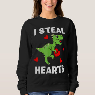 Cute Kinder Dinosaur Valentijnsdag I Steal Hearts Trui