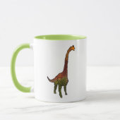 Cute kinder dinosaurusillustratie mok (Links)