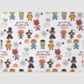 Cute Kinder Halloween Costume Party Tissuepapier (Voorkant)