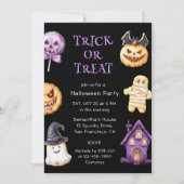 Cute Kinder Halloween Party Kaart (Voorkant)