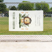 Cute Kinder Lion Fauna Preschool Afstuderen Welkom Spandoek (Insitu)