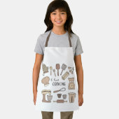 Cute Kinder Schort Love Cooking Kitchen Fun (Insitu)