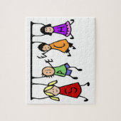 Cute Kinder Speech Therapist Word Legpuzzel (Verticaal)