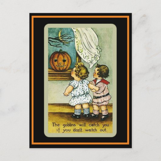 Cute Kinder Spooky  Halloween Briefkaart (Voorkant)