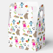 Cute Kinder Toys Pattern Bedankdoosjes (Geopend)
