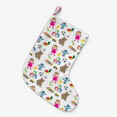 Cute Kinder Toys Pattern Kleine Kerstsok (Voorkant (Hangend))