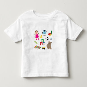 Cute Kinder Toys Pattern Shirts