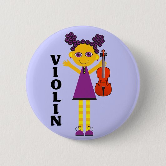 Cute Kinder Violin Button (Voorkant)