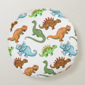 Cute Kinderen Dinosaurus Kussen (Achterkant)