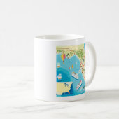 Cute Kinderen Florida Map Koffiemok (Voorkant rechts)