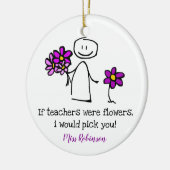 Cute Kindergarten Teacher Gift Keramisch Ornament (Links)