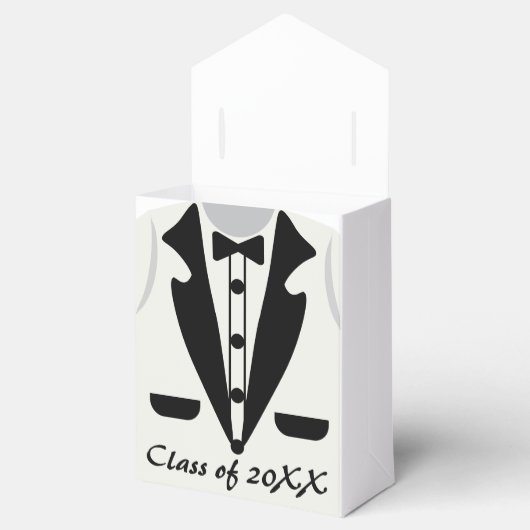 Cute Kindergarten Tuxedo Bow Stropdas Afstuderen Bedankdoosjes (Geopend)