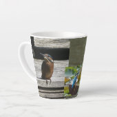 Cute Kingfish Latte Mug (Angle gauche)