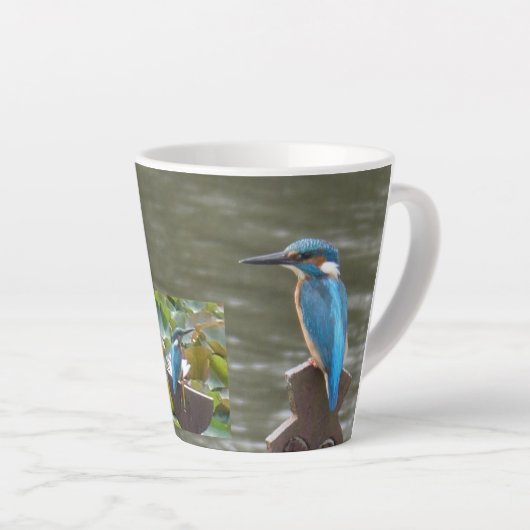 Cute Kingfish Latte Mug (Angle droit)
