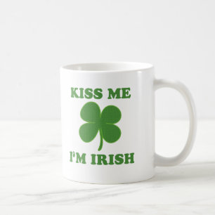 Cute Kiss me i'm Irish Gezegden Koffiemok