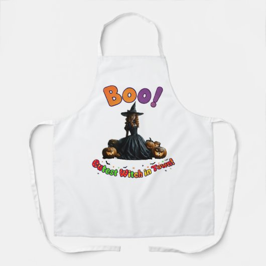 Cute Kitchen Witch Apron - Mommy's Magical Meals Schort (Voorkant)