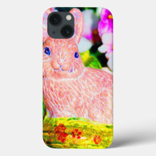 Cute Kitschy Bunny Rabbit iPhone 13 Hoesje