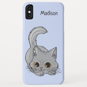 Cute Kitten, aangepaste naam en telefoongesprekken iPhone XS Max Hoesje