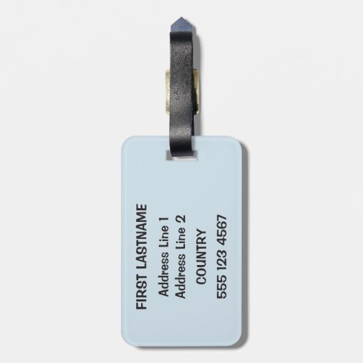 Cute Kitten aangepaste tekst en kleuren bagagelabe Bagagelabel (Achterkant verticaal)