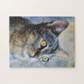 Cute Kitten Art Portrait Puzzle (Horizontal)