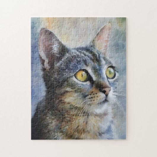 Cute Kitten Art Portrait Puzzle (Vertical)