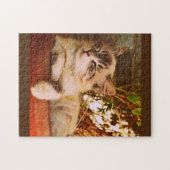 Cute Kitten Aslaap Legpuzzel (Horizontaal)