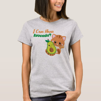 Cute Kitten Avocado Pun Shirt