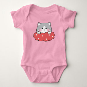 Cute Kitten Baby Meisje Rompertje – Schattige Kat Romper