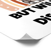 Cute Kitten Boho Rainbow "Introverted" Graphic Poster (Hoek)