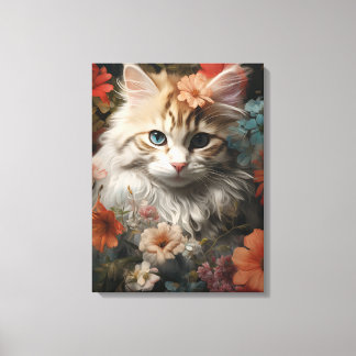 Cute kitten canvas afdruk