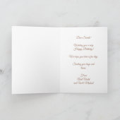 Cute Kitten | Carte Rose Gold Girls Birthday (Intérieur)