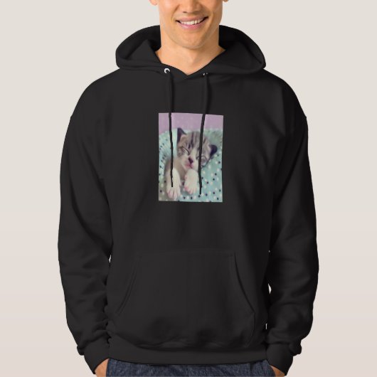 Cute Kitten Cat  2 Hoodie (Voorkant)