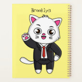 Cute kitten cat in business suit cartoon (Dos)