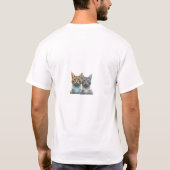 Cute Kitten Emoji T-Shirt (Dos)