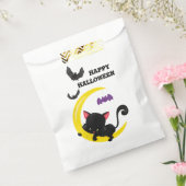 Cute Kitten en Bats Halloween Bedankzakje (Gezegeld)